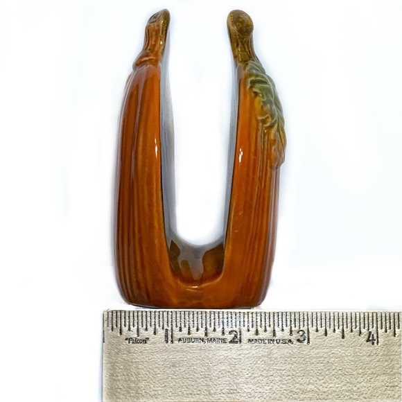 Pumpkin Napkin Holder Hand Painted Glazed Ceramic Seasonal Functional Art - Picture 9 of 16